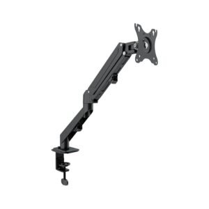 BRAZO PARA MONITOR KLIP XTREME KMM-400 – RESORTE NEUMÁTICO – 17" A 27" – NEGRO