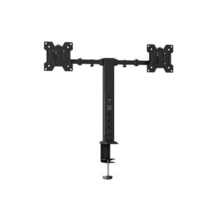 SOPORTE PARA 2 MONITORES KLIP XTREME KMM-510 – 13" A 32" – CON REGLETA – NEGRO