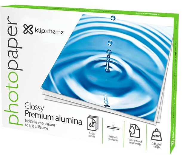 PAPEL FOTOGRÁFICO KLIP XTREME KPA-460 – 4X6 – 235 G/M² – 60 HOJAS – RESISTENTE AL AGUA