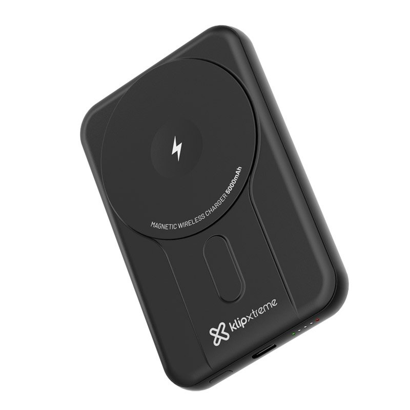 POWER BANK MAGNÉTICO KLIP XTREME KPB-350 – CARGA INALÁMBRICA – USB-C – NEGRO