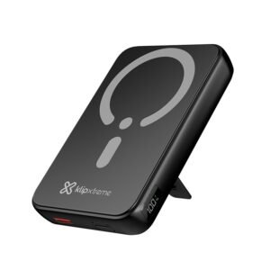POWER BANK MAGNÉTICO KLIP XTREME KPB-650 – CARGA INALÁMBRICA – PANTALLA – NEGRO