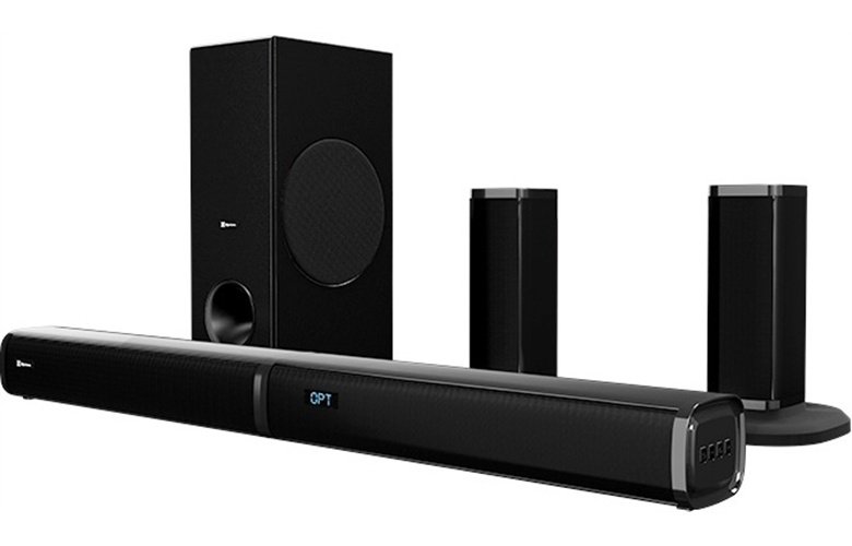 BARRA DE SONIDO KLIP XTREME KSB-600 – 5.1 CANALES – SUBWOOFER INALÁMBRICO – NEGRO