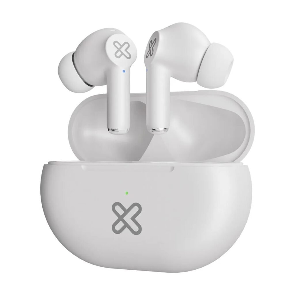 AUDÍFONOS KLIP XTREME KTE-015WH TWS – BLUETOOTH 5.4 – RESISTENTES AL AGUA – BLANCO