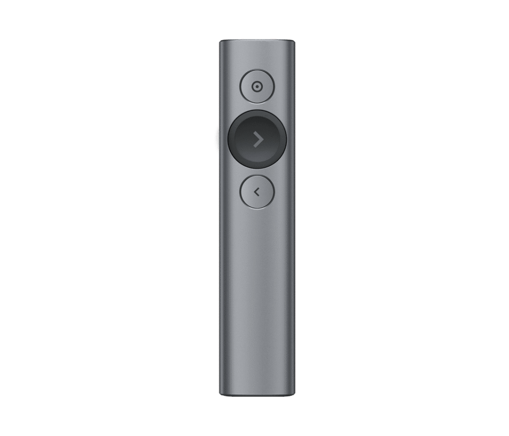 CONTROL REMOTO PARA PRESENTACIONES LOGITECH SPOTLIGHT – 3 BOTONES – PIZARRA