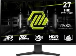 MONITOR MSI 27" – IPS – FULL HD – 200HZ – 0.5MS – HDMI – DISPLAYPORT