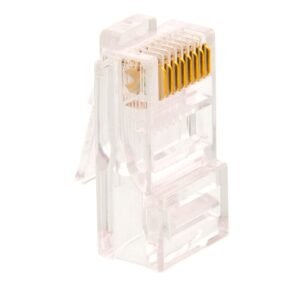 CONECTOR RJ45 NEXXT SOLUTIONS CAT6 – PAQUETE DE 100 UNIDADES – TRANSPARENTE