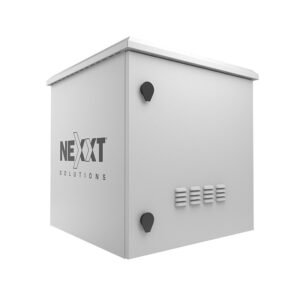 GABINETE DE RED EXTERIOR NEXXT NPC-O6U66P – MONTAJE EN POSTE – 4 POSTES – GRIS