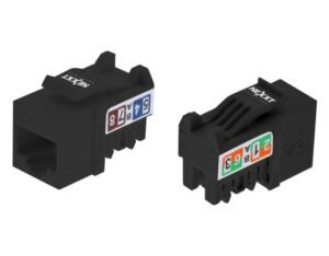JACK KEYSTONE NEXXT PCGKJC6TYRJBK – CAT 6 SIN BLINDAJE – TIPO 110 – NEGRO