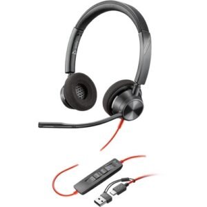 AUDÍFONOS CON MICRÓFONO POLY BLACKWIRE 3320 – ESTÉREO – USB-C Y USB-C/A