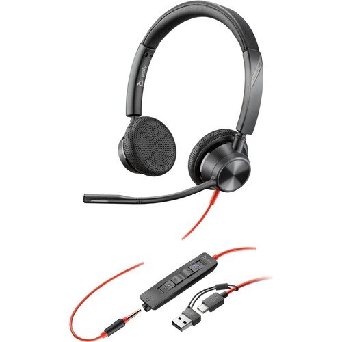 AUDÍFONOS POLY BLACKWIRE 3325 – ESTÉREO – VERSIÓN MICROSOFT