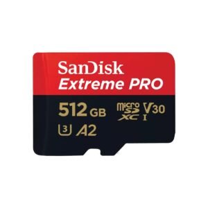 TARJETA MICROSDXC SANDISK EXTREME PRO 512GB – A2 – V30 – CON ADAPTADOR SD