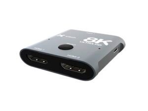 SWITCH HDMI XTECH XHA-440 – 8K – 2 PUERTOS – BIDIRECCIONAL – ALUMINIO