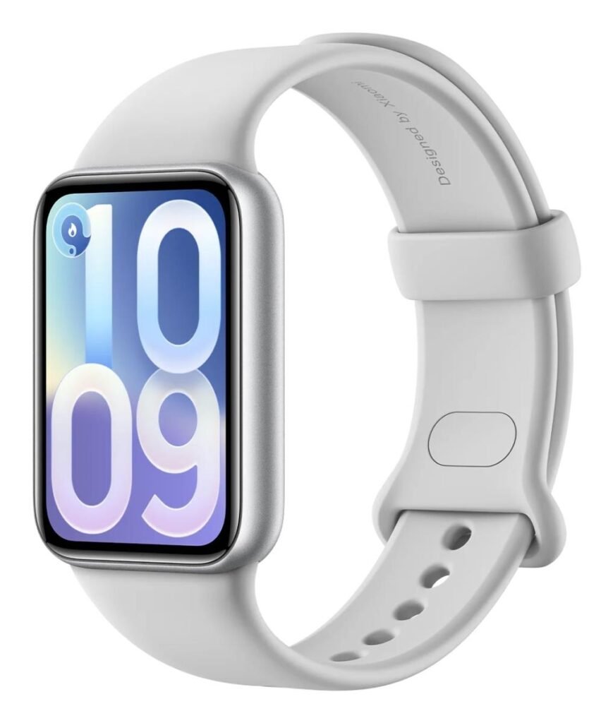 PULSERA INTELIGENTE XIAOMI SMART BAND 10 PRO – BISEL DE ALUMINIO – PLATA GLACIAR