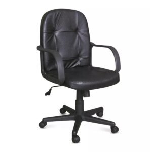 SILLA EJECUTIVA XTECH AM160GEN27 – CON APOYABRAZOS – BASE DE METAL – NEGRO