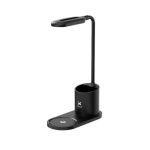 LÁMPARA LED DE ESCRITORIO XTECH XTA-701 – CON CARGADOR INALÁMBRICO – NEGRO