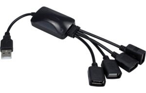 HUB USB XTECH XTC-320 – ENTRADA USB-A – 4 PUERTOS USB – NEGRO