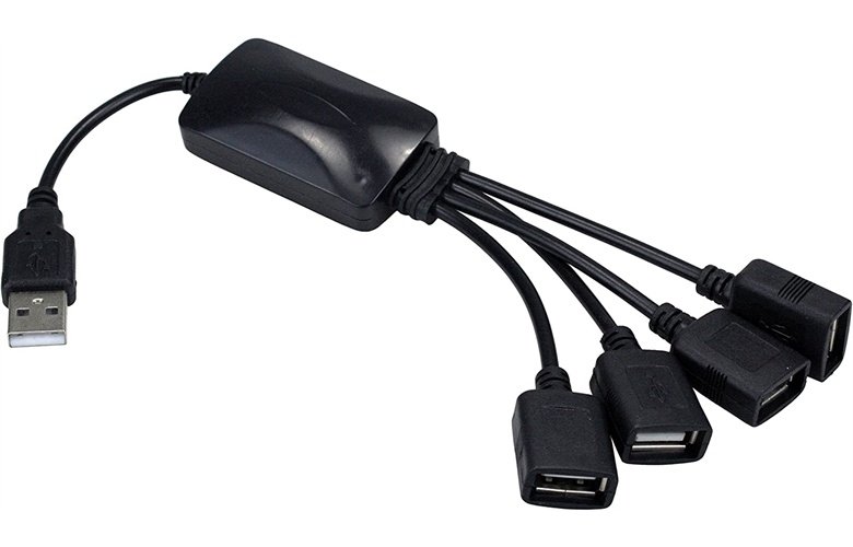 HUB USB XTECH XTC-320 – ENTRADA USB-A – 4 PUERTOS USB – NEGRO