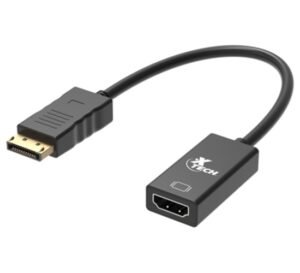 ADAPTADOR XTECH XTC-378 – DISPLAYPORT MACHO A HDMI HEMBRA – 3840 X 2160 – NEGRO