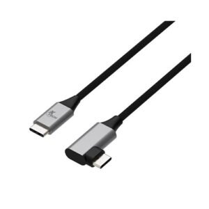 CABLE XTECH XTC-531 – USB-C A USB-C – ÁNGULO RECTO – 3 M – NEGRO