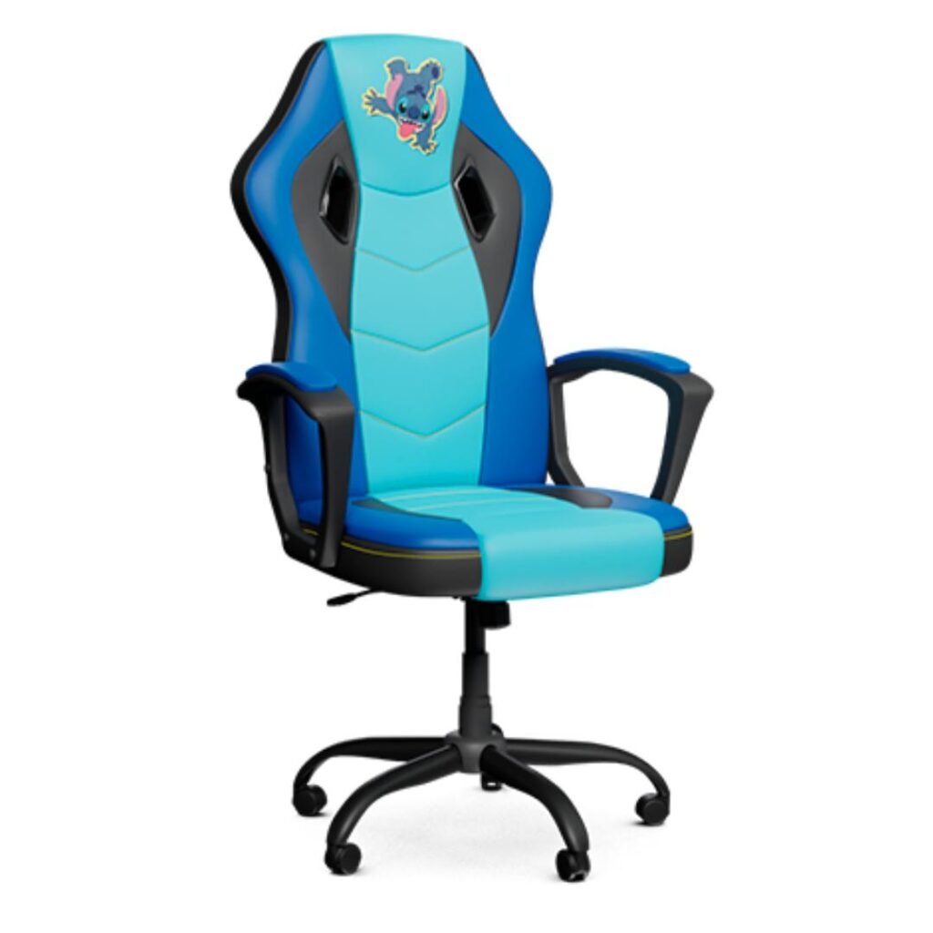 SILLA GAMER XTECH DISNEY STITCH XTF-DC100ST – BASE DE METAL – AZUL