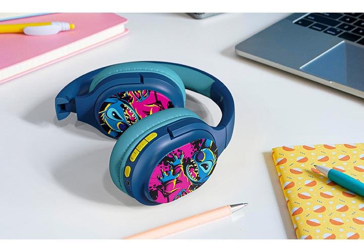AUDÍFONOS XTECH DISNEY STITCH XTH-D366ST – INALÁMBRICOS – CON MICRÓFONO