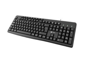 TECLADO XTECH XTK-140S – USB – 9 TECLAS MULTIMEDIA – ESPAÑOL – NEGRO