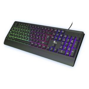 TECLADO XTECH CHEVALIER XTK-505S – RETROILUMINADO MULTICOLOR – USB – ESPAÑOL