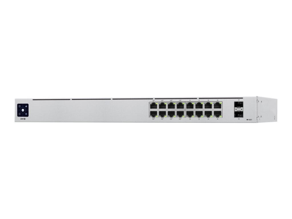 SWITCH UBIQUITI UNIFI USW-16-POE – 16 PUERTOS (8 POE+) – 2 SFP – 42W