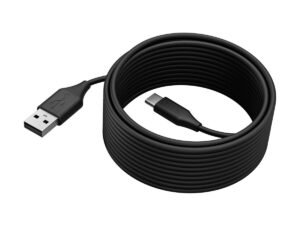 CABLE JABRA USB-C A USB-A – USB 2.0 – 5 M – PARA PANACAST 50 – NEGRO