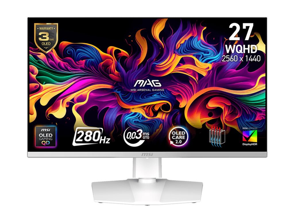 MONITOR MSI MAG272QPW QD-OLED X28 27" – OLED – 2560 X 1440 – USB-C