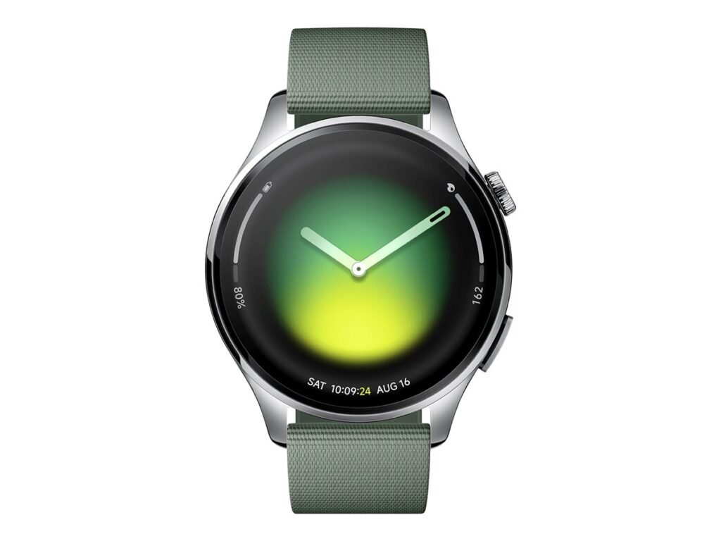 RELOJ INTELIGENTE XIAOMI WATCH 5 – CRISTAL DE ZAFIRO – CORREA VERDE ENEBRO