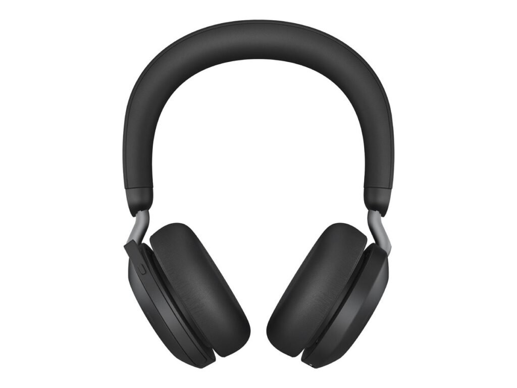 AUDÍFONOS JABRA EVOLVE2 75 – BLUETOOTH – CANCELACIÓN DE RUIDO – USB-A – NEGRO