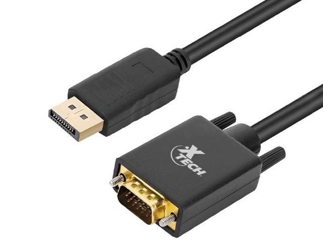 CABLE XTECH XTC-377 – DISPLAYPORT / VGA – 1920 X 1080 – NEGRO