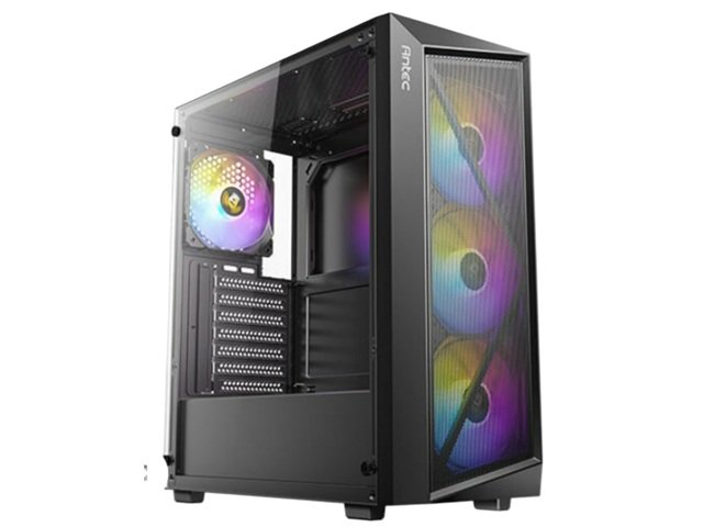 GABINETE ANTEC AX67 – MEDIA TORRE – ARGB – NEGRO
